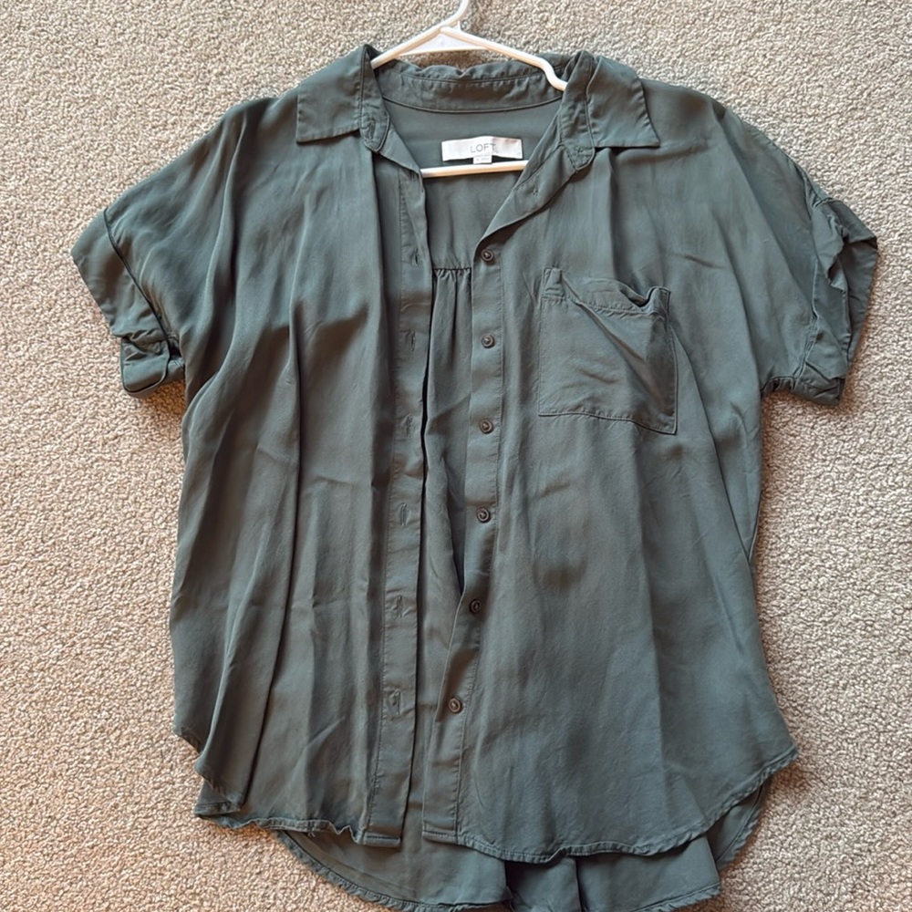 Loft button up blouse